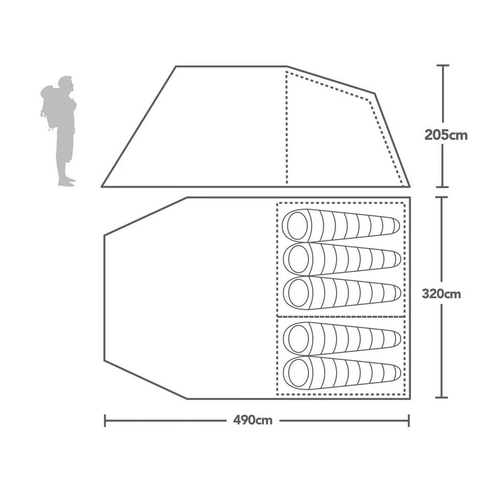 Berghaus Adhara 500 Nightfall® Tent - Image 2